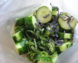 塩昆布の減塩シソきゅうり漬け作り方1写真