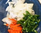 豚こまと野菜の卵あんかけ豆腐作り方2写真