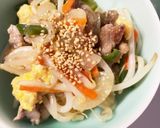 豚こまと野菜の卵あんかけ豆腐作り方15写真