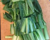 中級者向け小松菜の中華炒め作り方1写真
