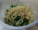 水菜と油揚げと味噌だれで茄子のサラダ作り方1写真