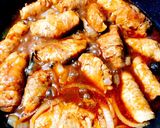 林檎の肉巻きワイン煮作り方4写真