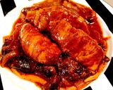 林檎の肉巻きワイン煮作り方6写真