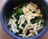 m小松菜と揚げの炊き込みご飯作り方3写真