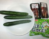茗荷きゅうり枝豆のポン酢あえ♪簡単作り方1写真