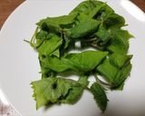 コウモリソウのお浸し、とろろ昆布添え作り方2写真