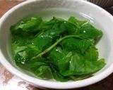 コウモリソウのお浸し、とろろ昆布添え作り方3写真