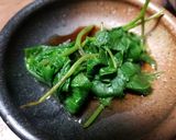 コウモリソウのお浸し、とろろ昆布添え作り方4写真