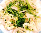 新玉ねぎと豆苗の卵炒め作り方3写真
