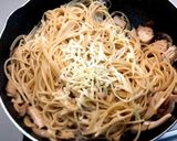 鶏むね肉とチーズのパスタ作り方6写真