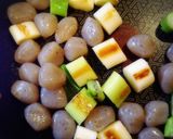 玉こんにゃくと白ネギの味噌炒め作り方3写真