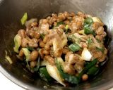 ビーガン生活!*おろし納豆梅パスタ作り方1写真
