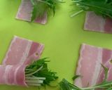 レンジで簡単☆水菜のベーコン巻き作り方5写真