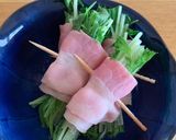 レンジで簡単☆水菜のベーコン巻き作り方11写真