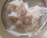 即席！　醤油味のワンタンスープ♪作り方3写真