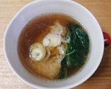 即席！　醤油味のワンタンスープ♪作り方4写真