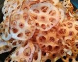皮は剥かないで！蓮根チップス作り方4写真