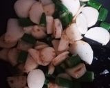山芋とオクラのバター醤油作り方2写真