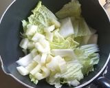 白菜とセロリの中華クリームスープ作り方4写真