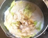 白菜とセロリの中華クリームスープ作り方6写真