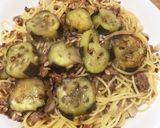 腸まで届くナス 挽肉梅パスタ作り方6写真