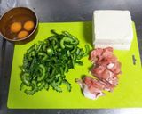 ☆簡単☆豆腐たっぷりゴーヤチャンプルー作り方1写真