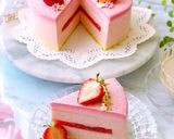 いちごミルクチーズムースケーキ作り方18写真