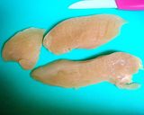 鶏胸肉の梅シソ(大葉)巻き作り方1写真