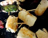 鶏胸肉の梅シソ(大葉)巻き作り方5写真