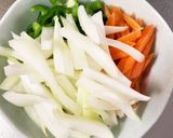 ヤンニョムチキンと香味野菜の炒め物作り方3写真