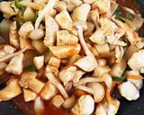 ヤンニョムチキンと香味野菜の炒め物作り方8写真