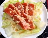 自家製炙りサーモンのソースかけサラダ作り方8写真