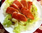 自家製炙りサーモンのソースかけサラダ作り方9写真