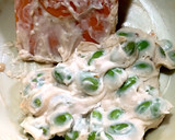 ちくわに枝豆とクリームチーズ和えて載せた作り方2写真
