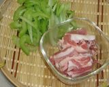 豚肉とセロリの炒めもの作り方2写真