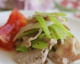 豚肉とセロリの炒めもの作り方5写真