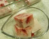 牛乳チャレンジ☆いちごミルク寒天作り方6写真