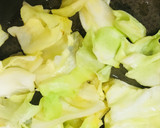 毎日の納豆●納豆とキャベツ炒めの前菜作り方1写真
