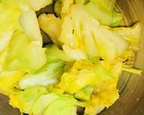 毎日の納豆●納豆とキャベツ炒めの前菜作り方2写真