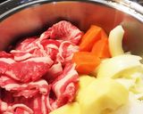 わが家の定番、味しみしみの水無し肉じゃが作り方2写真