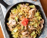 時短！大豆麺で作るそばめし風 糖質制限作り方5写真