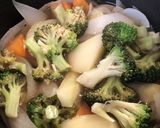 和風でほっこり♪野菜たっぷりミルクスープ作り方3写真