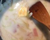 春♪旬のたけのことベーコンのミルクスープ作り方5写真