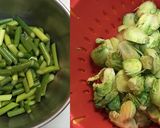 挽き肉と芽キャベツのXO醤炒め作り方2写真
