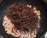 挽き肉と芽キャベツのXO醤炒め作り方4写真