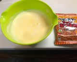 卵焼きにベビースターラーメン入れました。作り方2写真