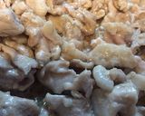 青じそ香る♪豚こま肉の炒め物★モヤシ添え作り方4写真