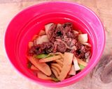 レンジで簡単!たけのこと牛肉のさっと煮作り方5写真
