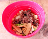 レンジで簡単！たけのこと牛肉のさっと煮作り方5写真