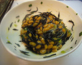 納豆とひじきをきんちゃくにいれちゃった作り方4写真